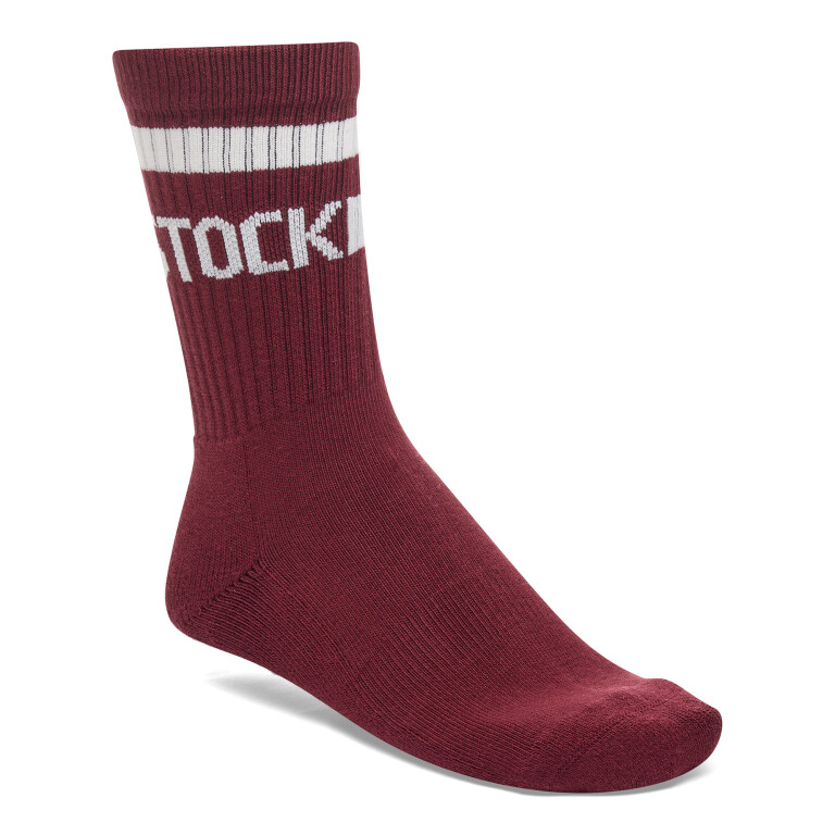 Medias Cotton Crew Zinfandel/eggshell