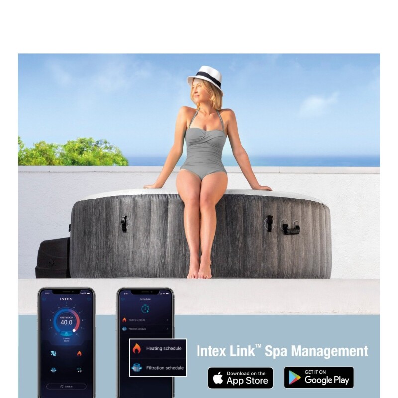 INTEX PURESPA GREYWOOD CAPACIDAD 4 PERSONAS Intex Purespa Greywood Capacidad 4 Personas
