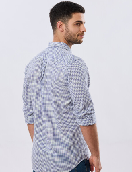 CAMISA CUADROS DE LINO Denim