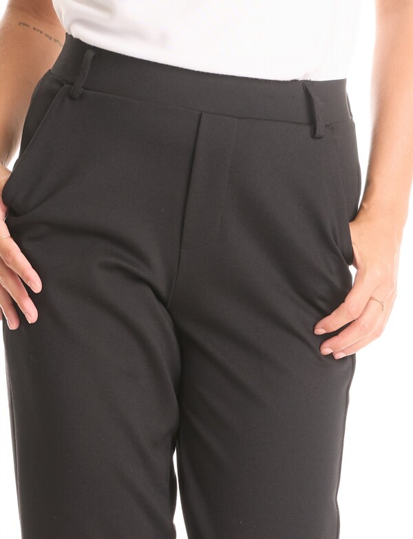 Pantalon Pull On Recto NEGRO