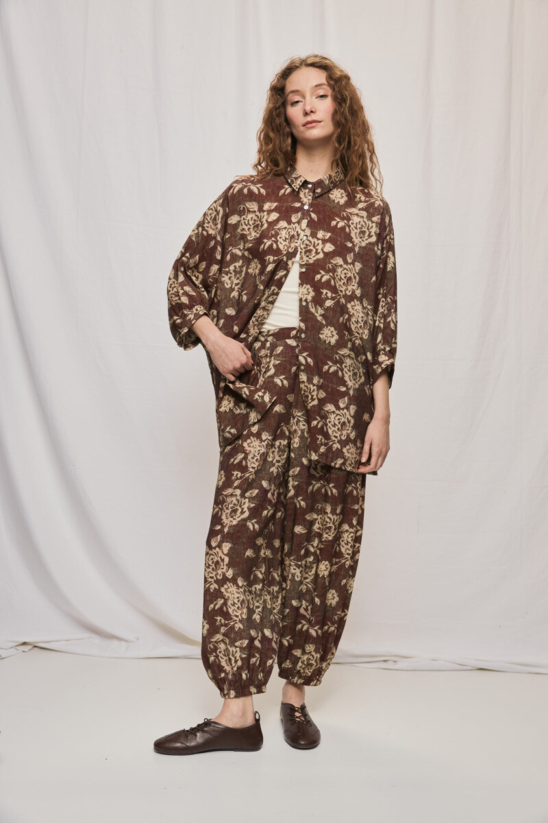 CAMISA ROSSI Marron
