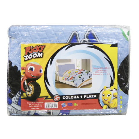 Colcha Infantil Ricky Zoom 1 Plaza 100% Microfibra U
