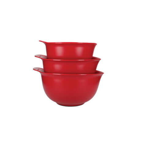 Bowls Antideslizantes Set 3 Piezas Rojo KitchenAid Bowls Antideslizantes Set 3 Piezas Rojo KitchenAid