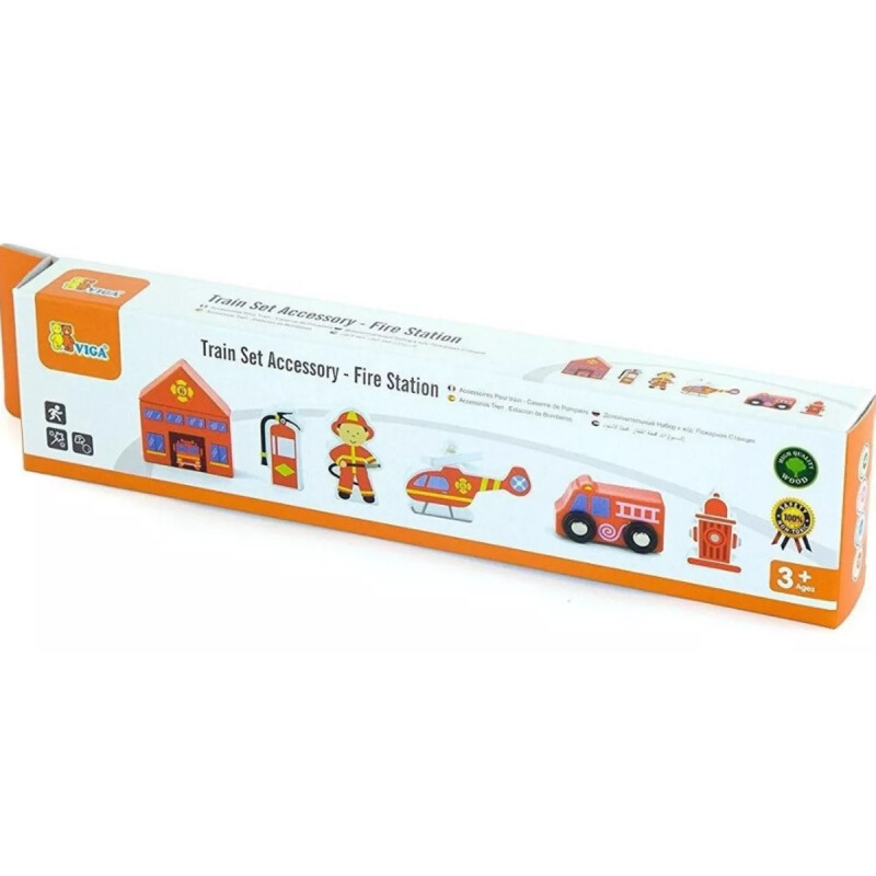 Accesorio del juego de trenes – Estación de bomberos Accesorio del juego de trenes – Estación de bomberos