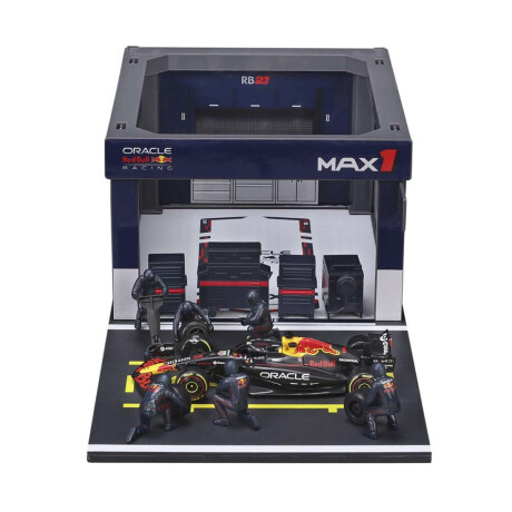Parada En Pit Stop Bburago Formula 1 Red Bull Max Verstappen Escala 1:43