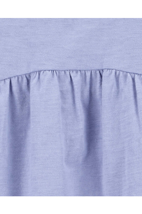 Blusa de algodón, lila Sin color