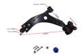 Parilla De Suspension Delantera Ford Focus 05-12 Izq Parilla De Suspension Delantera Ford Focus 05-12 Izq