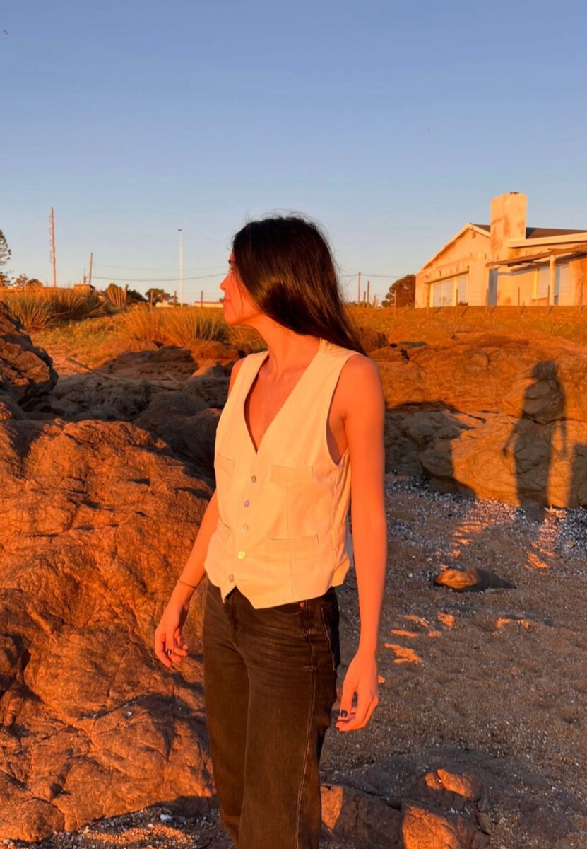 Avenue Vest Lino - Beige 