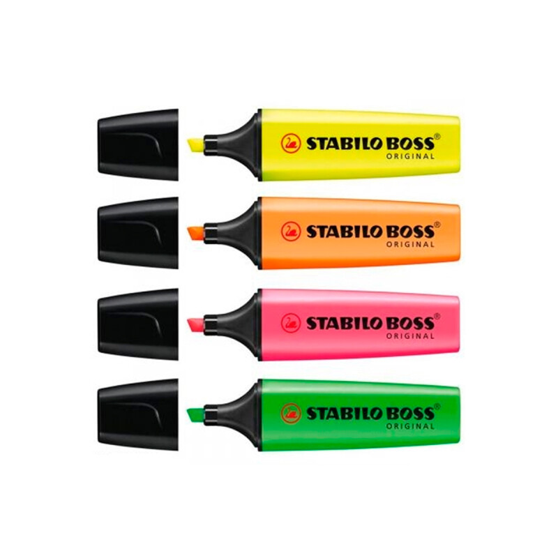 Stabilo boss x4 unidades COLORES SURTIDOS