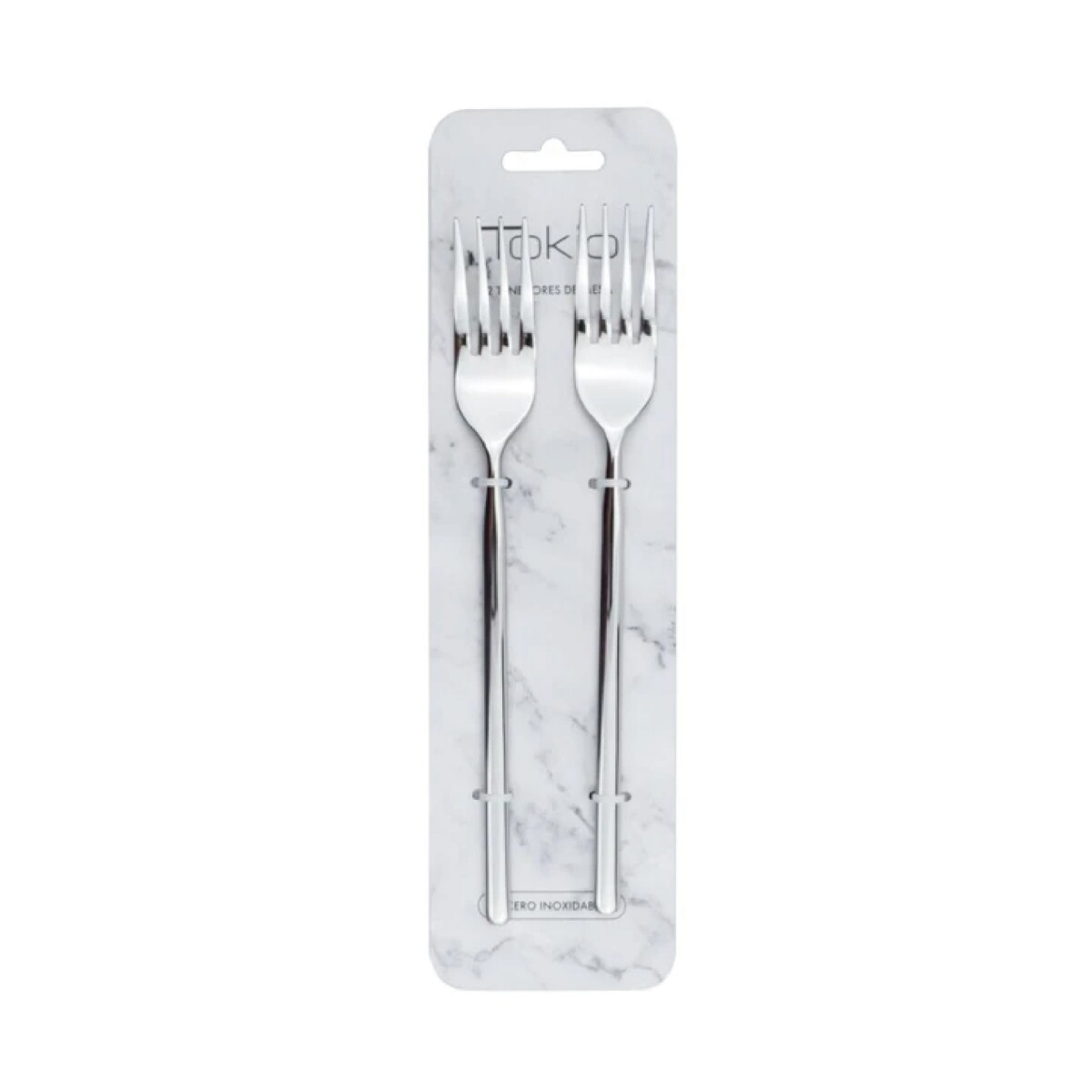 SET X2 TENEDOR DE MESA 21CM ACERO TOKIO 