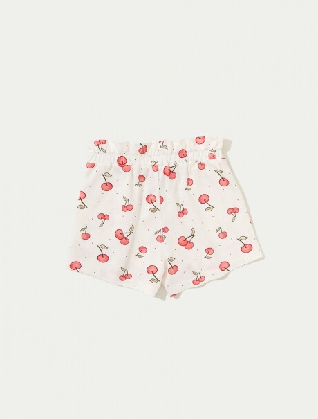 SHORT INFANTIL CON ESTAMPADO BEIGE