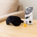 SET TAPA OJOS + TAPONES PARA OIDOS NEGRO