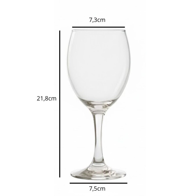Set x6 copa de vino 465cc TRANSPARENTE