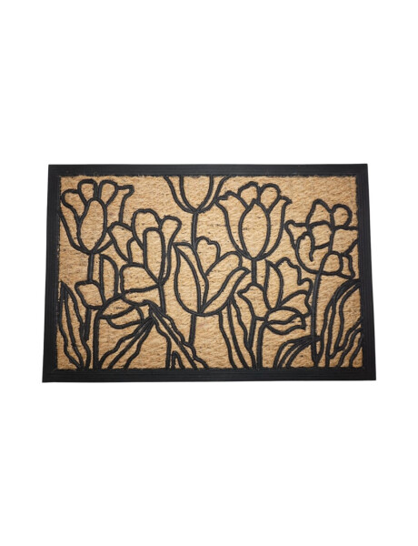FELPUDO COCO/GOMA 40X60CM H.1CM TULIPANES FELPUDO COCO/GOMA 40X60CM H.1CM TULIPANES