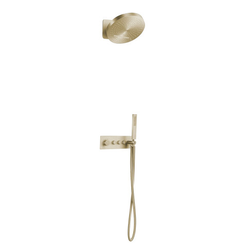 Griferia DUCHA TERMOSTATICA DE EMBUTIR ORO MATE 000