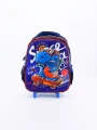 MOCHILA CARRITO DINO AZUL