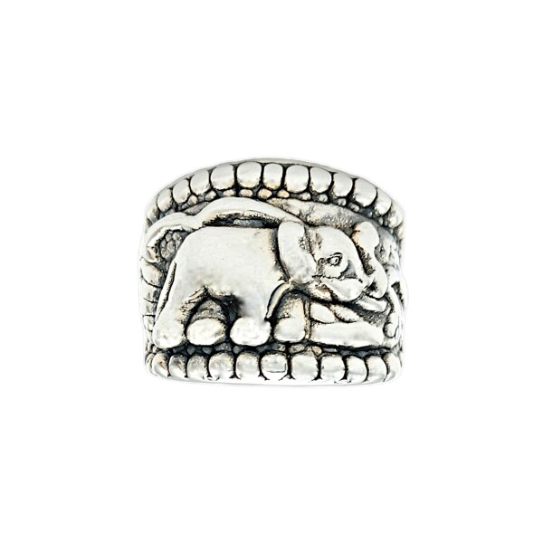 Anillo Elefante-Plata 925 Inflada-Sin Piedra-AN3062 sinpiedra