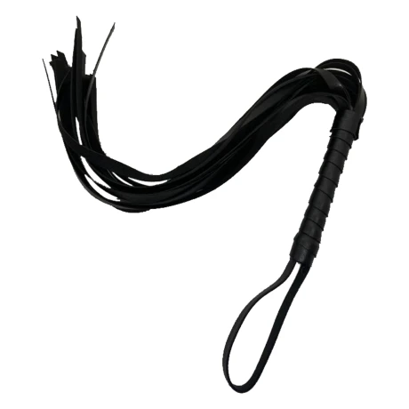 Látigo De Cuero Vegano 54 cm Negro
