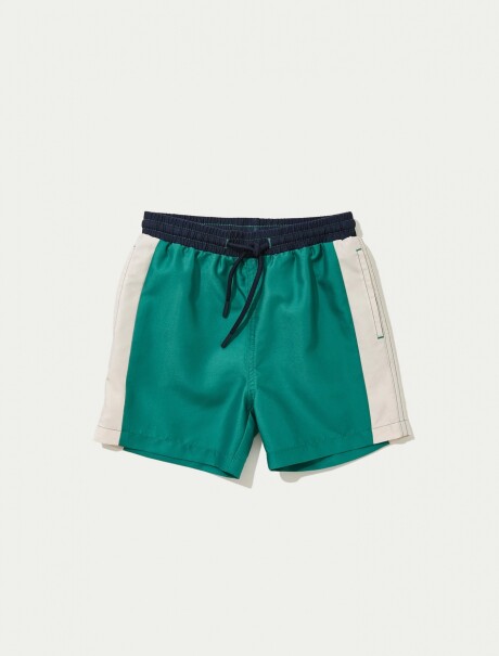 SHORT DE BAÑO INFANTIL VERDE