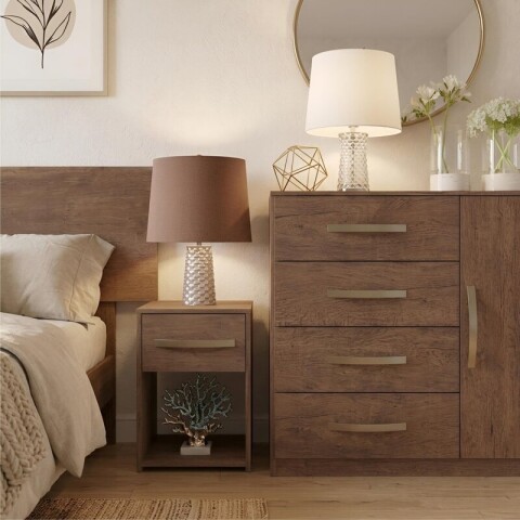 Combo Respaldo, 2 Mesas de Luz y Cómoda - MDP - Dakar Combo Respaldo, 2 Mesas de Luz y Cómoda - MDP - Dakar
