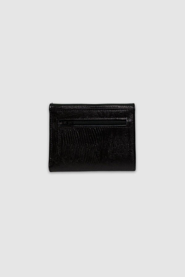 Monedero Cindy Iguana Negro