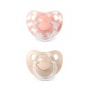 CHS+6BRILLA Set X2 Chupetes Sx Pro Fisiologicos 6 A 18 Meses Brilla En La Oscuridad Suavinex Osito Rosa
