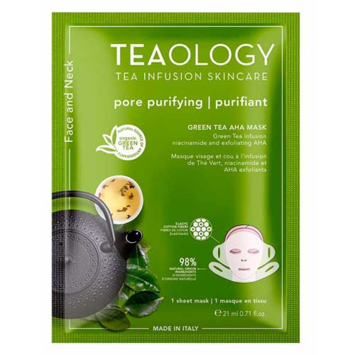 Teaology Green Tea Aha + BHA Mask 