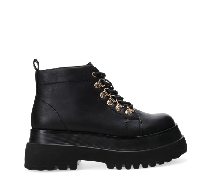 Bota GALILEA acordonada con plataforma Black
