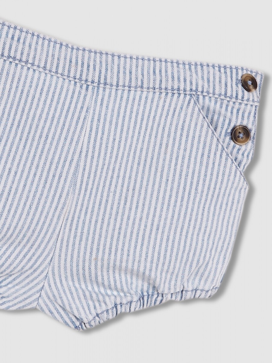 Pantalon De Micro Rayas Gris