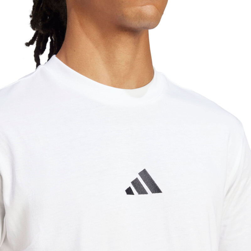 Remera de Hombre Adidas Essentials Sl Blanco - Negro