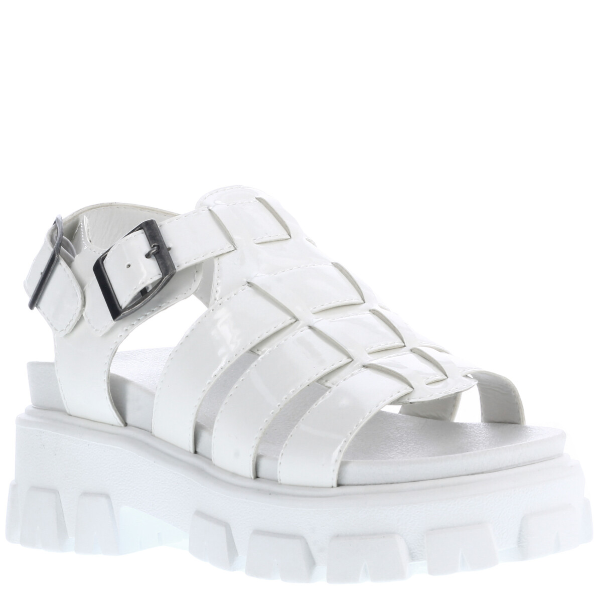 Sandalia MEGAL franciscana con plataforma MissCarol - White 