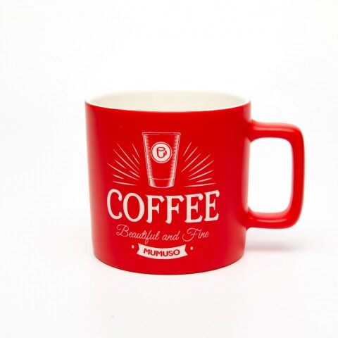 TAZA CAFÉ GRABADA (ROJO/380 ML) TAZA CAFÉ GRABADA (ROJO/380 ML)