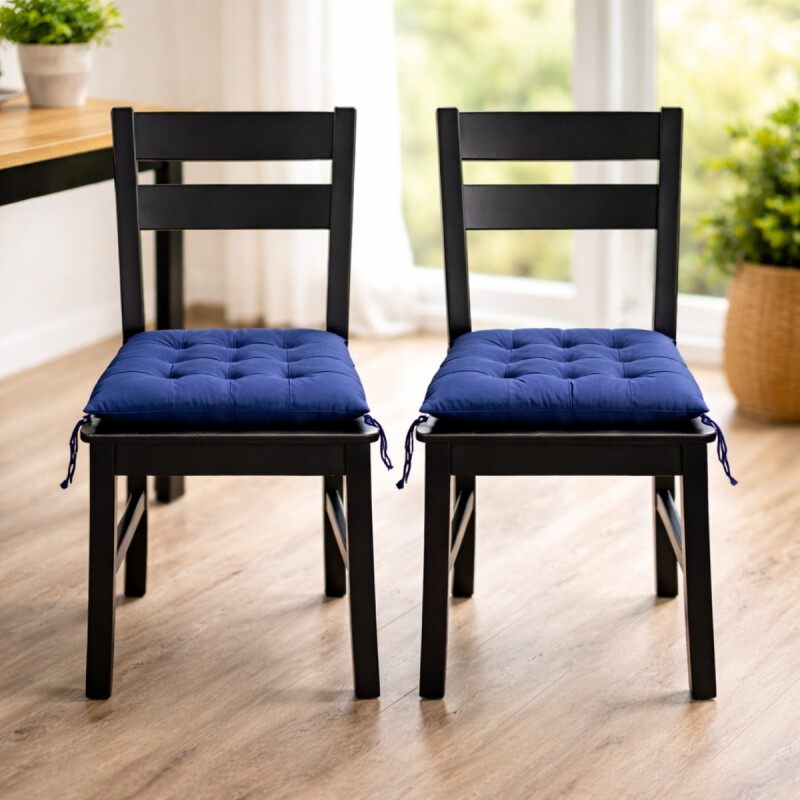 Almohadón para sillas 35x35 AZUL OSCURO