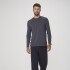 CAMISETA ML MASC PRETO MESCLA