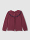 Chaqueta Manga Tres Cuartos Ancha Con Cuello Berenjena