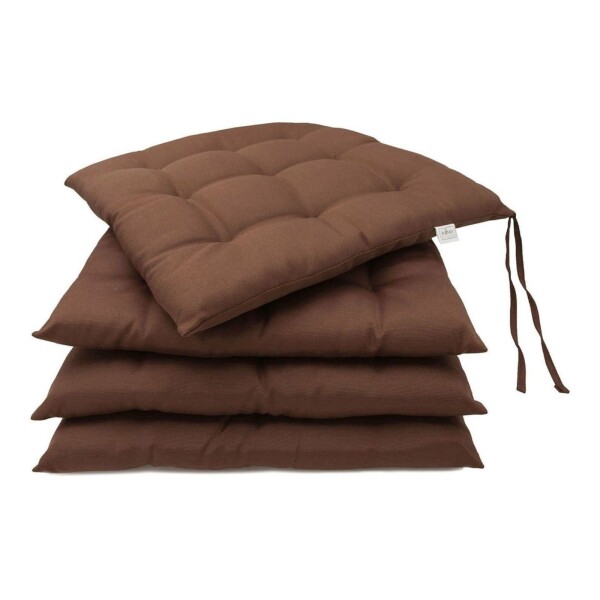 Almohadon Decorativo Poliester Algodón Super Cómodos X4 Color Variante MARRON