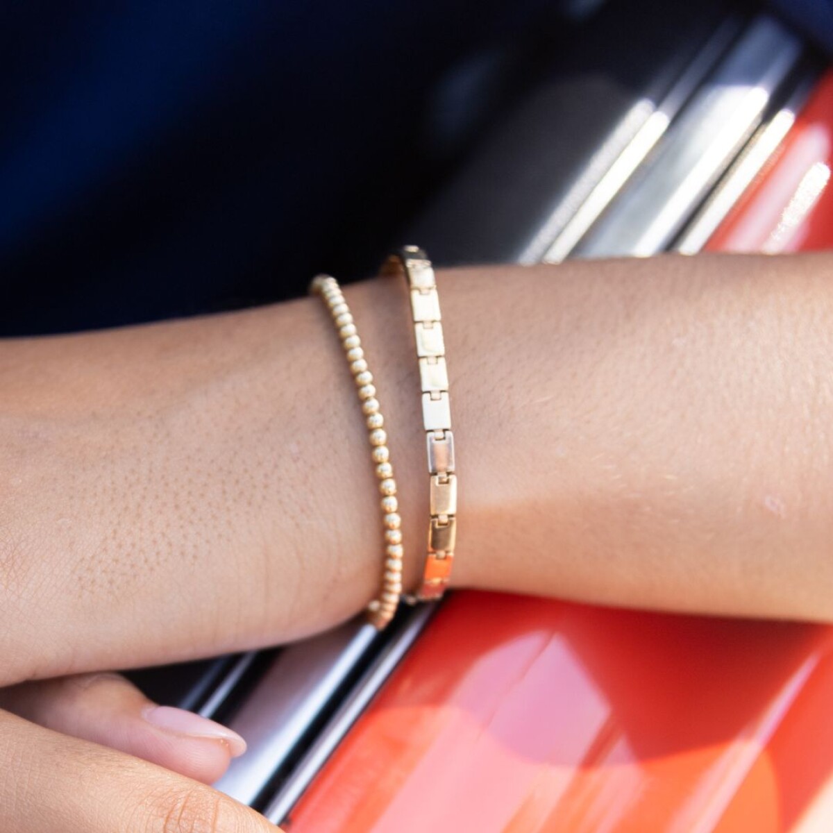 Pulsera Rectangle - Oro 18k 