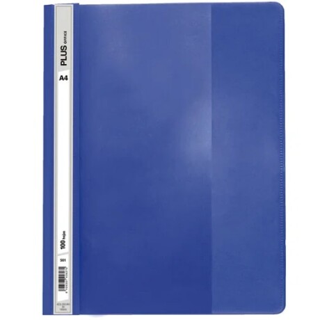 Carpeta A4 Plus Office Tapa Transparente Azul