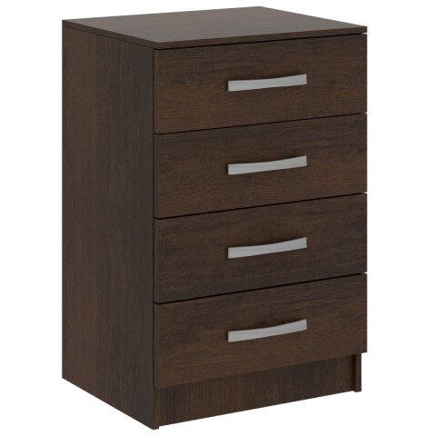 Comoda Cajonera para Dormitorio o Living de 4 Cajones - FE - Marrón Comoda Cajonera para Dormitorio o Living de 4 Cajones - FE - Marrón