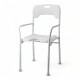 Silla Para Aducha Plegable Altura Ajustable Brazos Respaldo Sin Color