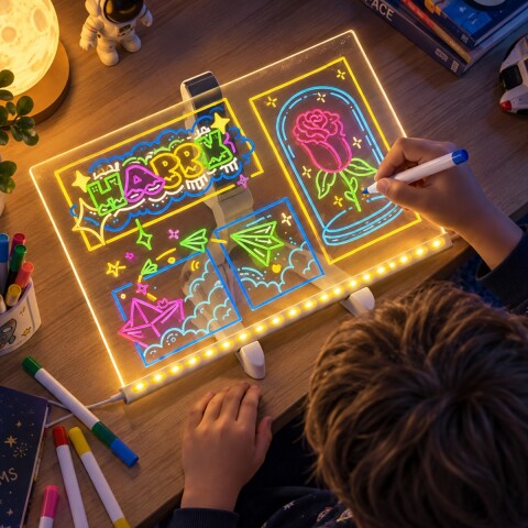 Pizarra Led Magica Para Dibujar Con Luz Infantil Montessori IMBACK Pizarra Led Magica Para Dibujar Con Luz Infantil Montessori IMBACK