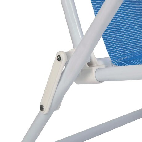 Reposera Silla Reclinable 8 Posiciones Acero Mor Sannet Azul