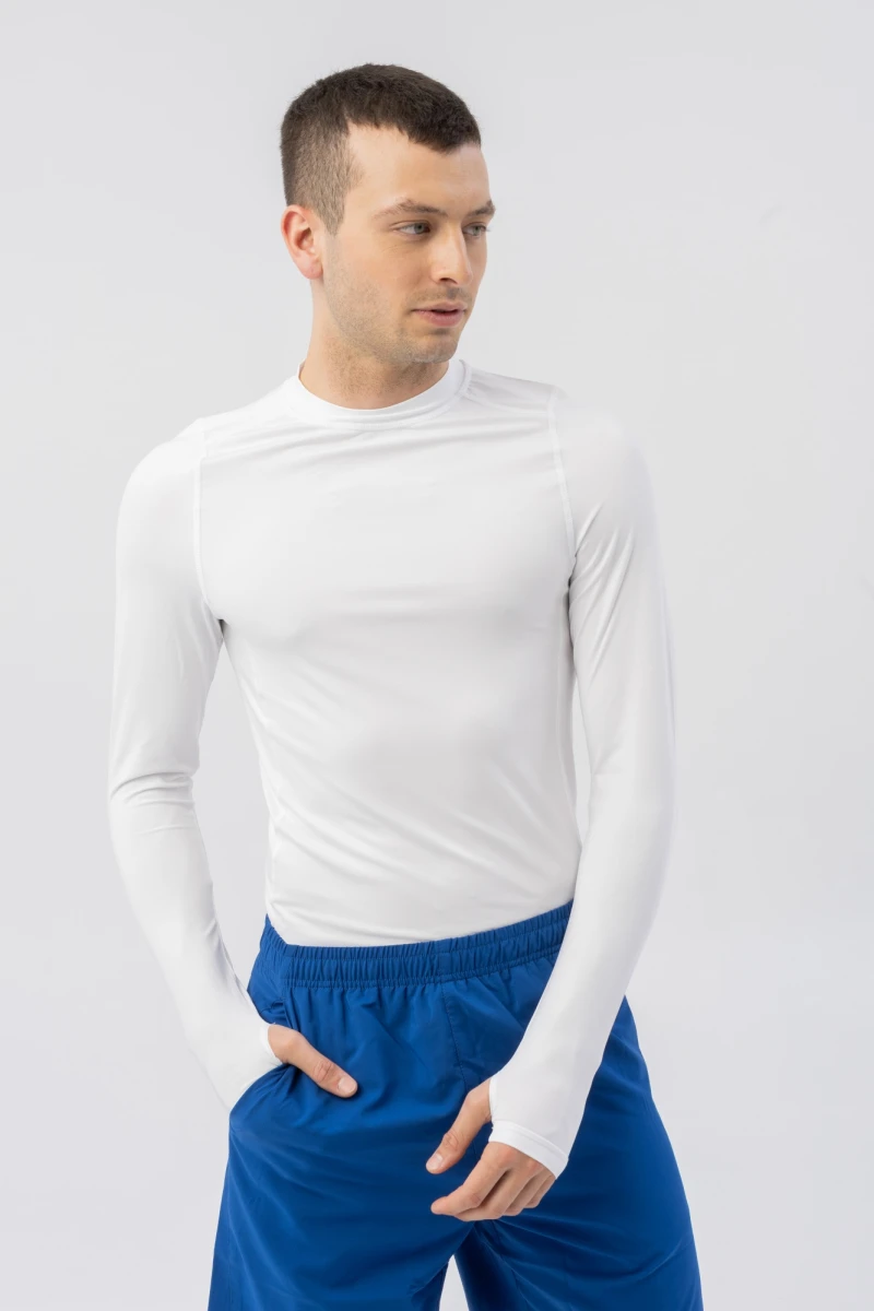 Remera Termica Menpi Alta Calidad Futbol Hombre Blanco - S/C 