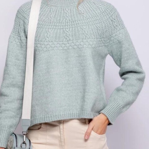 SWEATER FLORENCIA S-XL AGUA MARIN