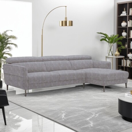 Sofá con chaise MOOVE GRIS - DERECHO