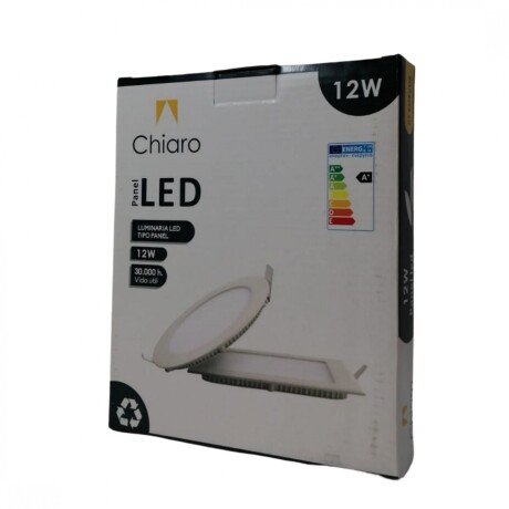 Panel LED 12W, de embutir, empotrar redondo BLANCO Frío 6500K