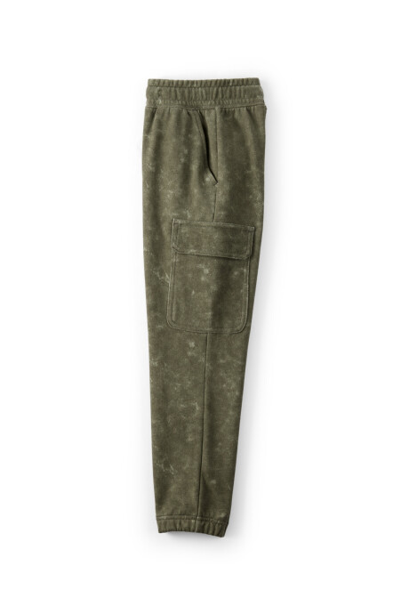 Pantalón deportivo cargo de algodón, verde Pantalón deportivo cargo de algodón, verde
