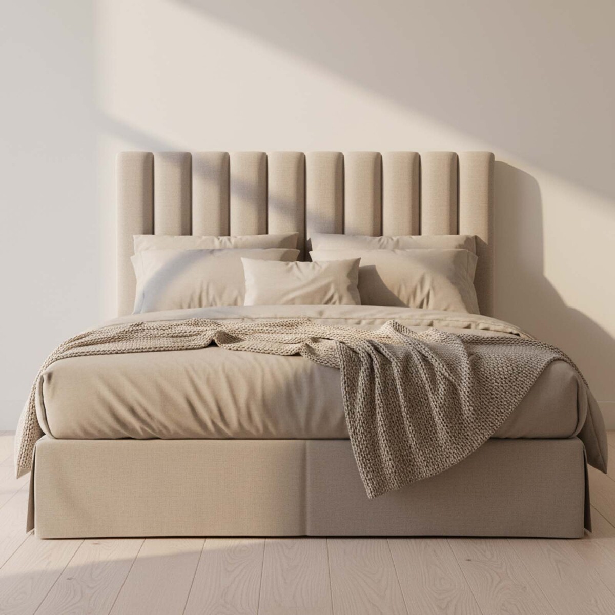 RESPALDO - QUEEN TELA NATURAL-BEIGE ISABELLA 