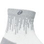 Medias Running Performance Run Sock Quarter Unisex Brilliant White/silver Reflective