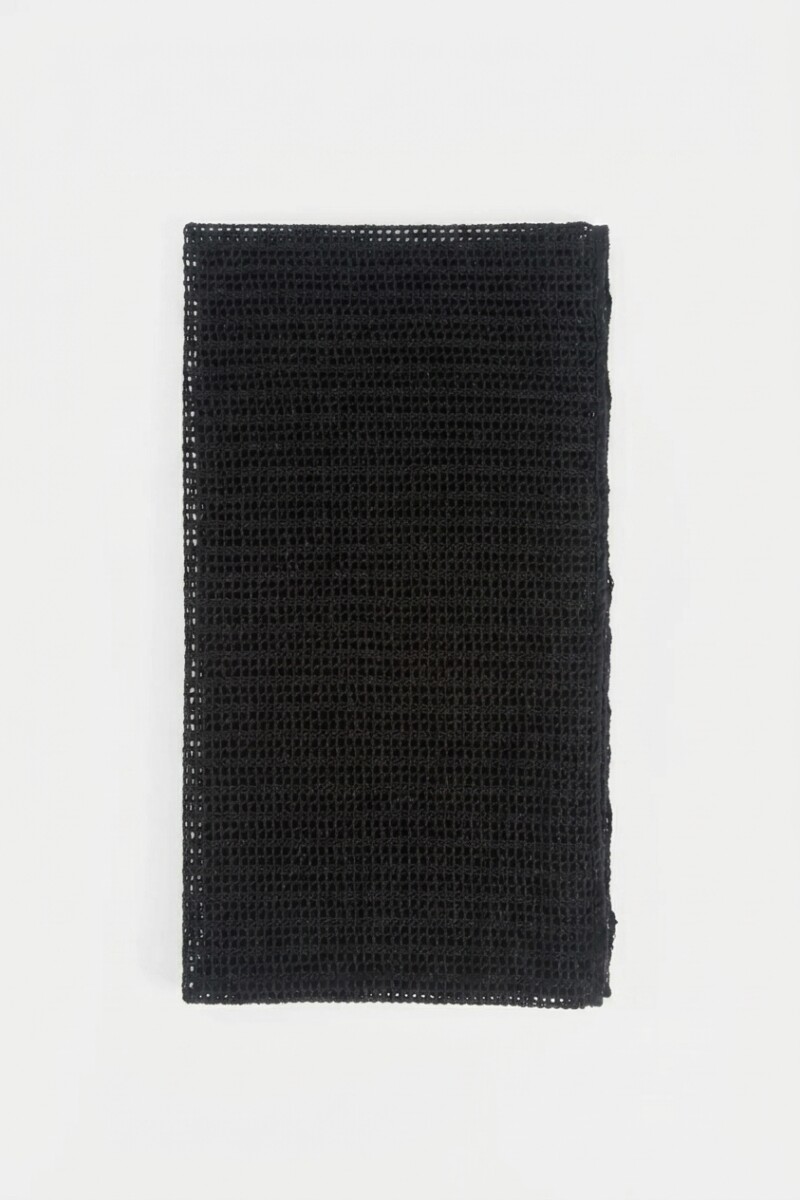 Pashmina tejida triangular negro